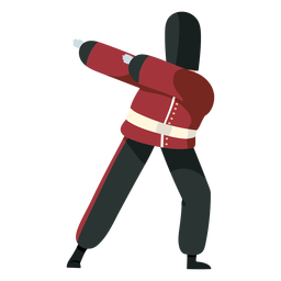 Caráter da guarda real britânica. Desenho PNG