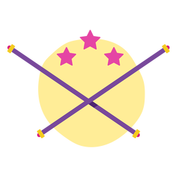 Elementos planos de torcida Desenho PNG