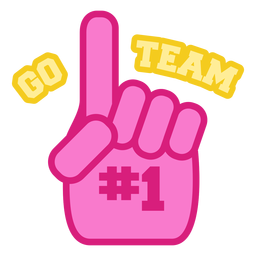 Equipo de porristas ir letras Diseño PNG