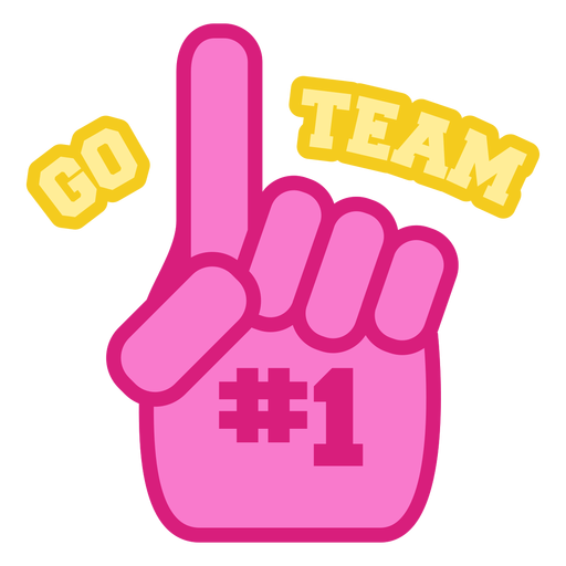 Cheerleading Schriftzug gehen Team PNG-Design