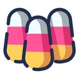 Color candies icon PNG Design