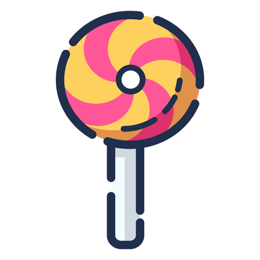 Color lollipop icon PNG Design