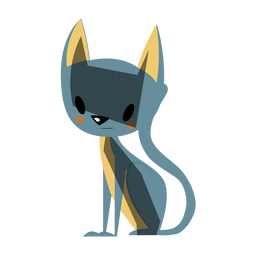 Ilustración de lindo gato Diseño PNG