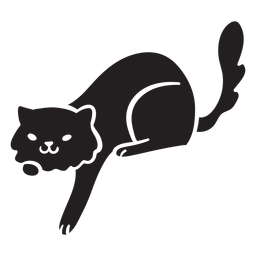 Cute cat playing Transparent PNG