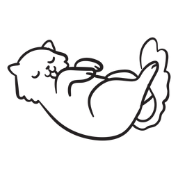 Lindo gato trazo lava gatito Transparent PNG