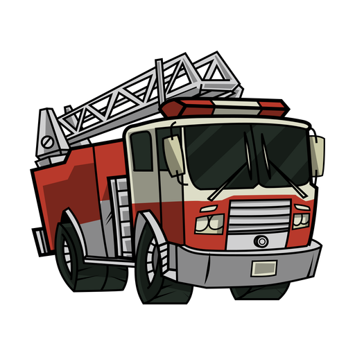 Feuerwehrauto Illustration PNG-Design
