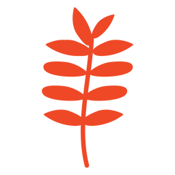 Folhas planas de outono Desenho PNG
