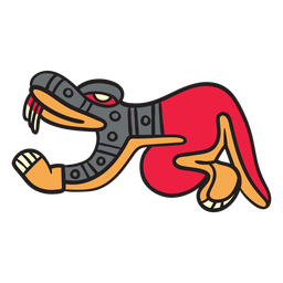 Flat Aztec Color Snake PNG & SVG Design For T-Shirts