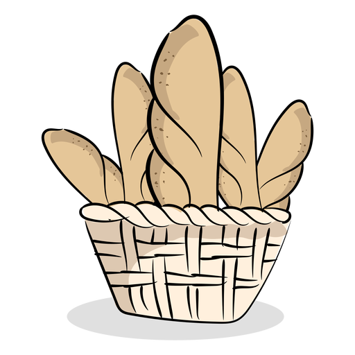 Imagen de pan de panader?a plana Diseño PNG