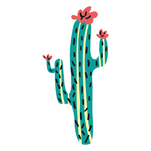 Flat boho cactus - Transparent PNG & SVG vector file