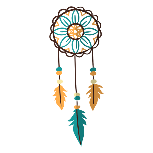 Flat boho dreamcatchers - Transparent PNG & SVG vector file