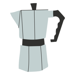 Flat coffeepot Transparent PNG