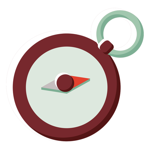 Brújula de Canadá de icono de color plano Diseño PNG