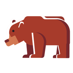 Flat icon bear Transparent PNG