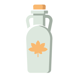 Flache Ikone Kanada Flasche PNG-Design