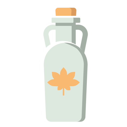 Flache Ikone Kanada Flasche PNG-Design