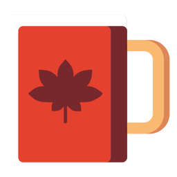 Flat icon canada cup PNG Design