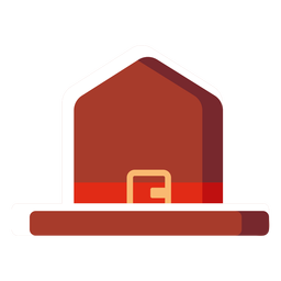 Sombrero de canadá icono plano Diseño PNG