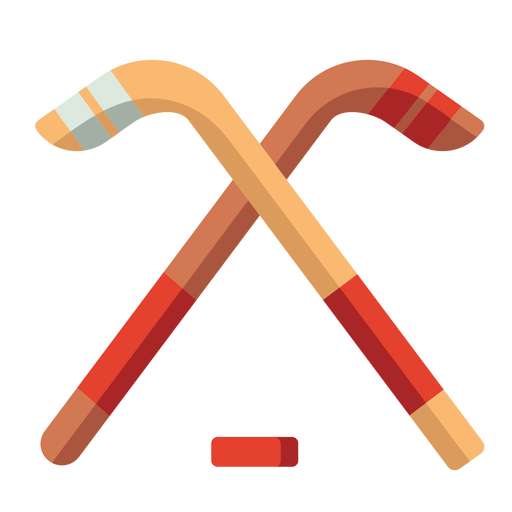 Hockey icono plano Diseño PNG