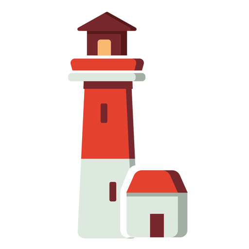 Flat icon lighthouse