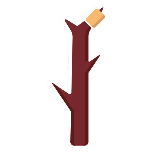 Flacher Icon Stick PNG-Design