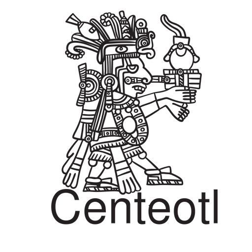 Deus asteca centeotl Desenho PNG