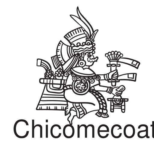 Dios azteca chicomecoatl Diseño PNG
