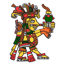 Gott aztekische Farbe centeotl PNG-Design