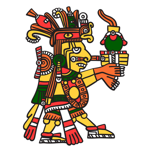 Gott aztekische Farbe centeotl PNG-Design