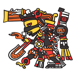 God aztec color tezcatlipoca PNG Design