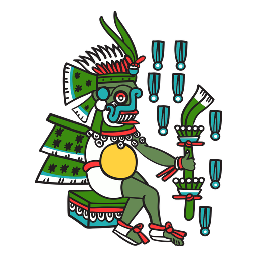 god aztec color tlaloc transparent png svg vector file god aztec color tlaloc transparent