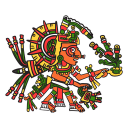 Dios color azteca tonatiuh Diseño PNG Transparent PNG