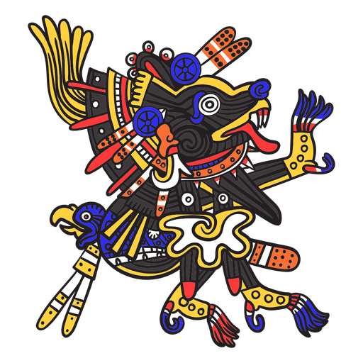 Dios azteca color xolotl Diseño PNG