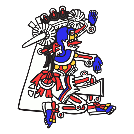 Dios azteca mictlantecuhtli Diseño PNG