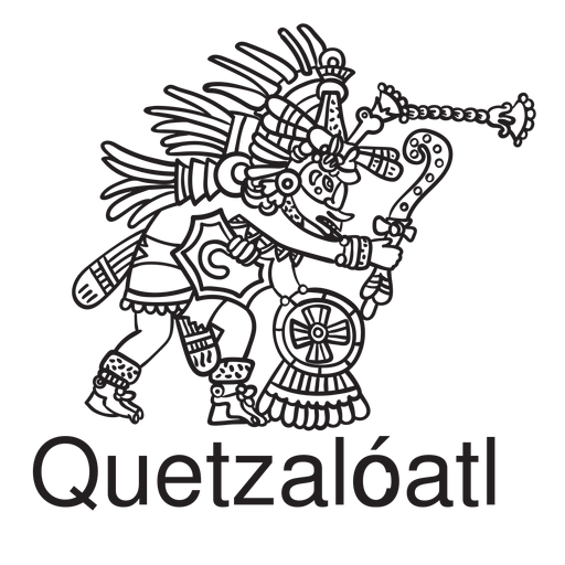 God aztec quetzalcoatl PNG Design