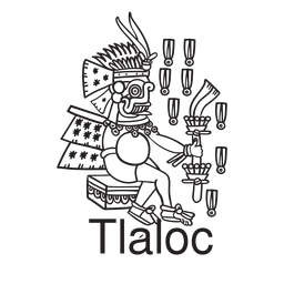 Gott aztekischer Tlaloc PNG-Design