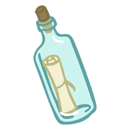 Garrafa desenhada à mão Desenho PNG