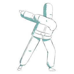 Hand gezeichnete britische königliche Wache tupfen PNG-Design