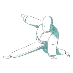 Hand gezeichnete britische königliche Wächterhaltung PNG-Design