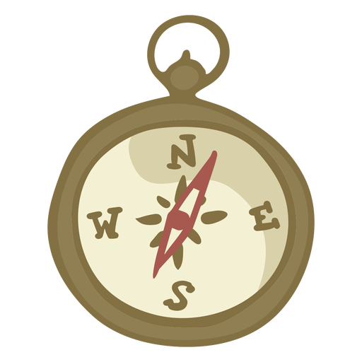Hand gezeichneter Kompass PNG-Design