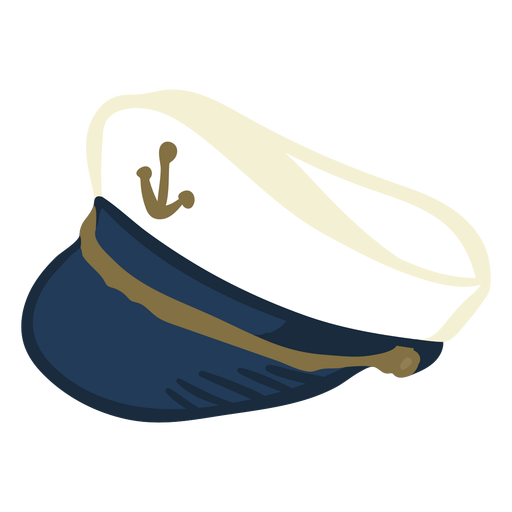 Sombrero de capitanes sombrero dibujado a mano Diseño PNG