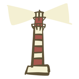 Farol desenhado à mão Desenho PNG