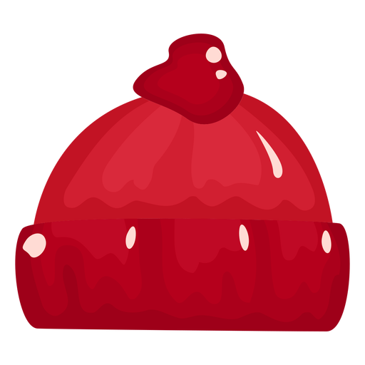 Sombrero rojo brillante Diseño PNG