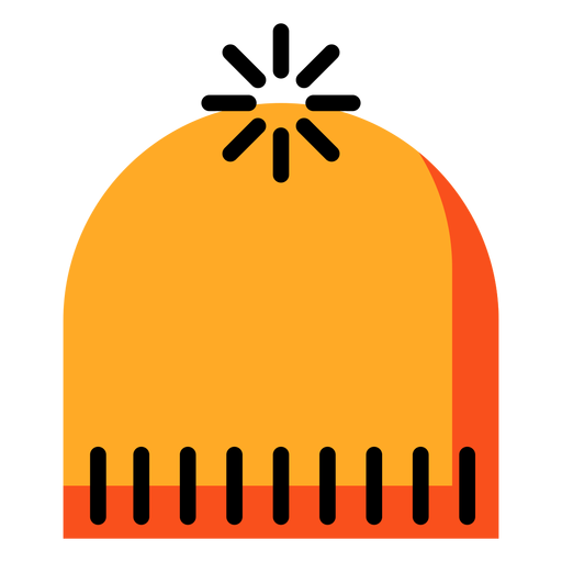 Hut gelbes Symbol PNG-Design