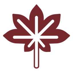 Icono de arce de Canadá Diseño PNG
