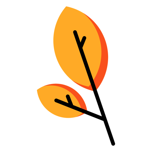Icono de hoja de otoño Diseño PNG