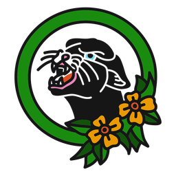 Tatuagem Pantera oldschool Desenho PNG