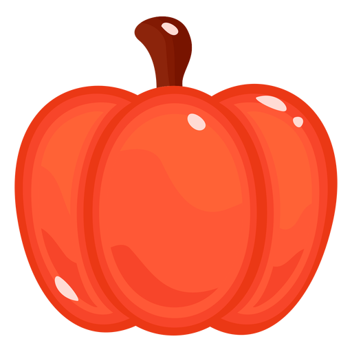 Pumpkin autumn flat PNG Design