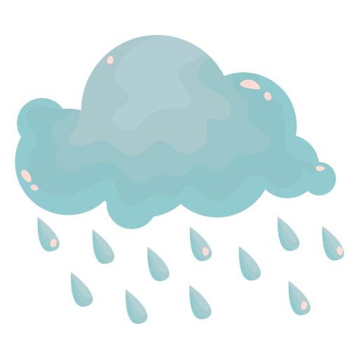 Nuvem de chuva plana - Baixar PNG/SVG Transparente