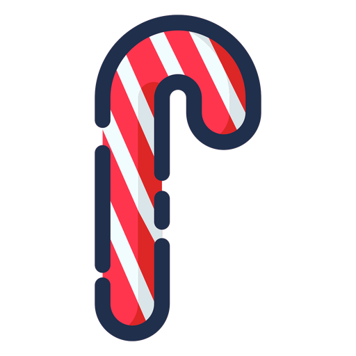 Red candy cane icon PNG Design